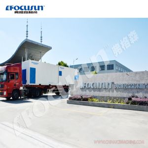 20Tons Flake Ice Machine and 10Tons Containerized Cold Room for Snow Ice