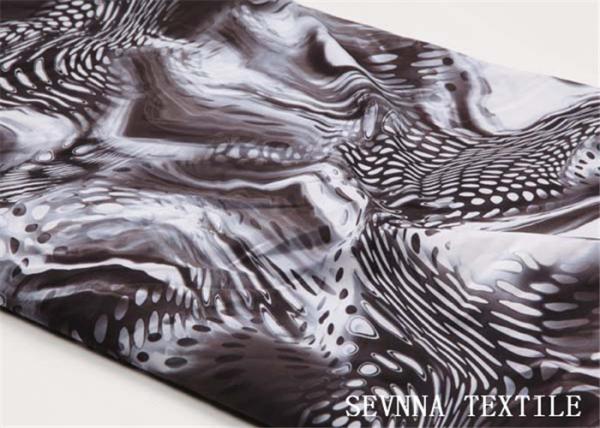 Snake Tiger Lilly Print Polyester Spandex Fabric Warp Stretch For Bikini Swim