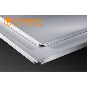 Modern Square Artistic Aluminium Clip In Ceiling Waterproof Fireproof 600x600