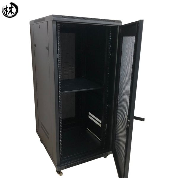 27U Floor Standing Network Rack Cabinet 600*800 4 Depth Options With Mesh Door