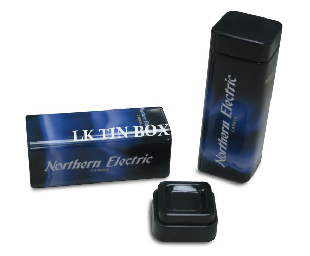 Chewinggum Small Tin Box Packaging Metal Square Tube Box 30 X 30 X 82 mm