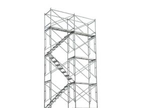 China Q235 Steel Scaffolding Frame System High Strength Stair Tower Scaffolding factory