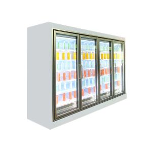 China Vertical Multideck Chiller With Door Liquor Display Case Bar Fridge Energy Saving factory