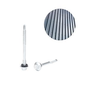 China Steel Stucture Envelope System Self Drilling Screw 12 X68 with Waterproof Flange INCH factory