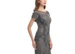 Normal Short Sleeve Vintage Evening Dresses Mermaid Muslim Prom Dress