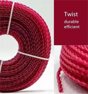 China Ultra Twisted String Trimmer Line Nylon Grass Cutting Line For Brush Cutter 0.095 Inch factory