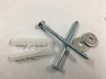 304 Stainless Steel Toilet Mounting Hardware Corrosion Resistance For Hang Basin
