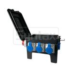 Syntax New RB13 Rubber Box 32A Three Phase Outdoor Mains Distro Box For Live