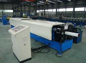 China Professional 12-18 Station Downspout Roll Forming Machine Automatic Half Rond Type Rain Gutter Roll Former factory