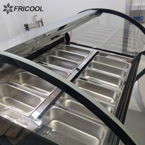 China N-ST 450L Countertop Ice Cream Display Fridge Below -8℉ factory