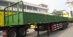 3 Axle 13000X2500X2100MM Sidewall Flatbed Trailer Truck Semi Trailer For