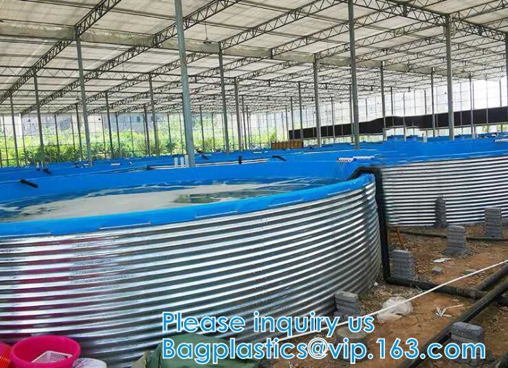 China Aquaculture Pool PVC Coated Cloth COATED BANNER Tarpaulin Greenhouse Fish Pond Crayfish Koi Culture Child Water Pool factory