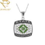 Steel Embossed Sports Awards Championship Pendants Necklace
