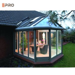 China Garden Conservatory modern Glass Houses Prefabricated Sunroom factory