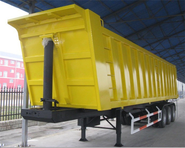 Heavy Duty Dump Semi Trailer 3 or 4 Axles For Rock Sand And Coal Delivery
