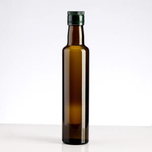 China Glass Products Round Shape 750ml 1L100ml 250ml 500ml Olive Oil Bottle Clear Antique Green factory