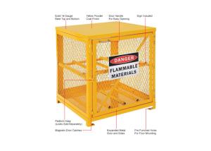 China Vertical 2 To 20 Cylinders Gas Cage Used For Gas Tank And Cylinder Locker factory