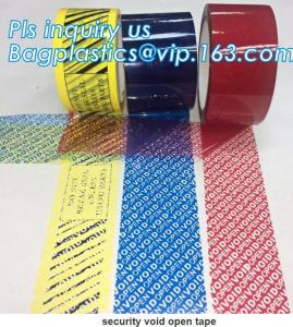 China Supply tamper proof plastic open void tape for seal courier bag envelopes with CE&ISO Air Mouse TV Box PCs OS bagplastic factory