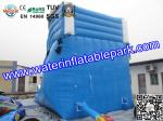 Children Amazing Inflatable Water Slide In Outdoor , Durable Blue Inflatable