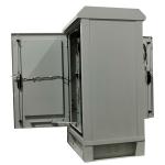 1.6m Outdoor Telecom Enclosure , Outdoor Rack Mount Enclosure With Filter