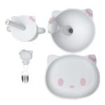 Customized Sizes Cartoon Kitten Shape Baby Silicone Feeding Set Bpa Free