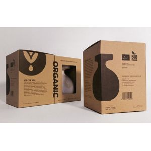 China Loading 5kg Recyclable Cardboard Kraft Paper Gable Boxes on sale