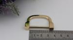 Customized light gold metal d ring,25mm d ring buckles for bag
