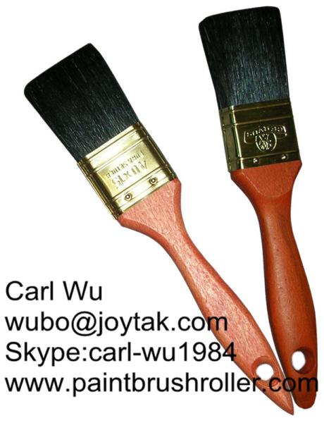 Natural bristle Chinese bristle synthetic mix 2 piece paint brush sets wood