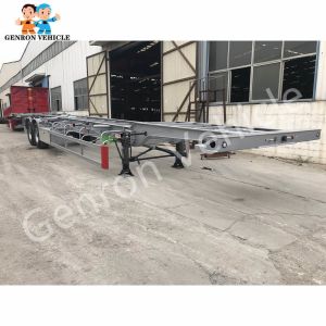 China 45ft Cargo Transport 3 Axles Container Semi Trailer on sale
