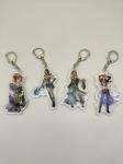Glistening Beauty Acrylic Sheet Keychain Twinkling OEM Acceptable