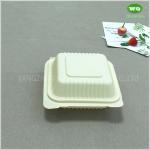 6 Inch Disposable Hamburger Box Made From Cornstarch,Biodegradable Plastic Lunch