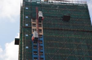 China SC200/200 Double Cage Building Construction Hoist Lift CE Certification factory