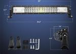 270 Watt LED Driving Light Bar , Amber White LED Light Bar 560*82*88mm