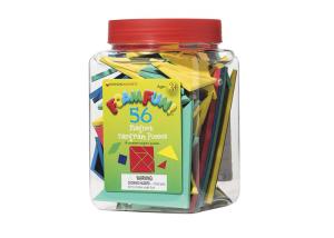 China Non Toxic Materials Fun Magnet Tangrams , Fridge Magnet Puzzle 5mm EVA Set Of 56 factory