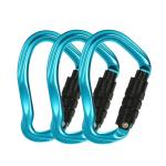 Aluminum Alloy 23kN Snap Hook Locking Carabiner for Heavy Duty Climbing
