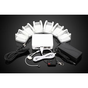 COMER mobile hone security display cradles with charging alarm function for