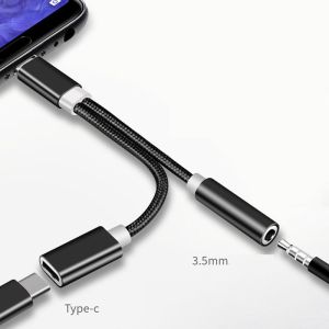 2 in 1 Type C to 3.5 mm Charger Headphone Audio Jack USB C Cable Portable Type-C