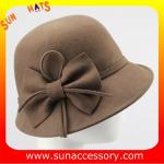 Fashion 100% Australia wool felt ladies hats from Sun Accessory