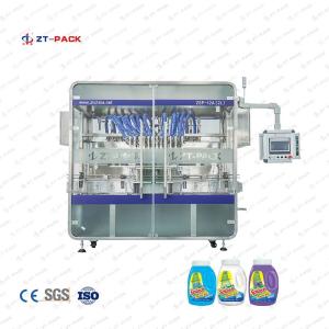 China PLC Disinfectant Filling Machine 1200ml 100ml 2 Head Liquid Filling Machine factory
