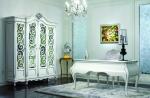F004 Antique French Baroque Classic Home Office Desks Rectangle For Palace Study