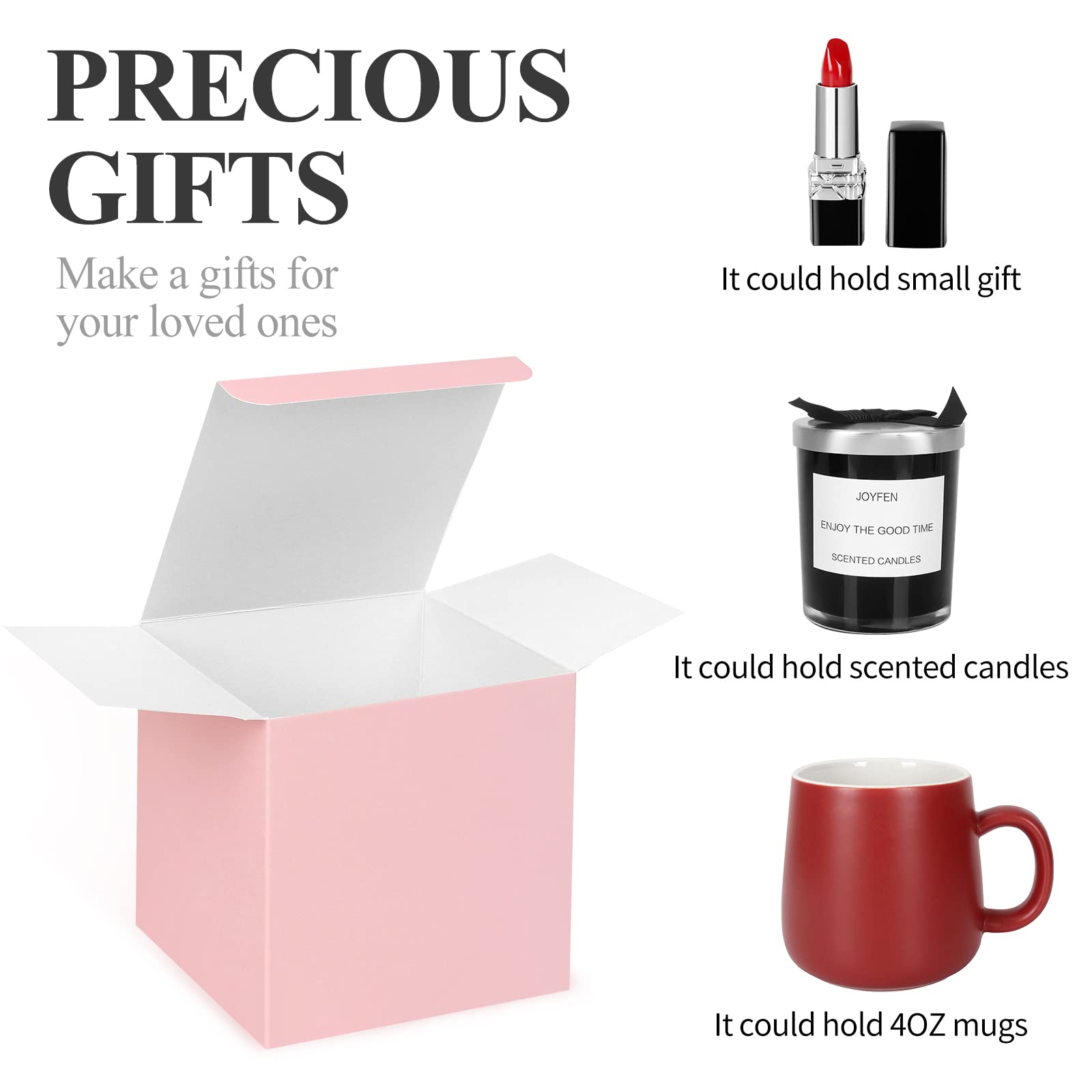 Food Custom Foldable Kraft Paper Wedding Thank You Gift Box with Glossy Lamination