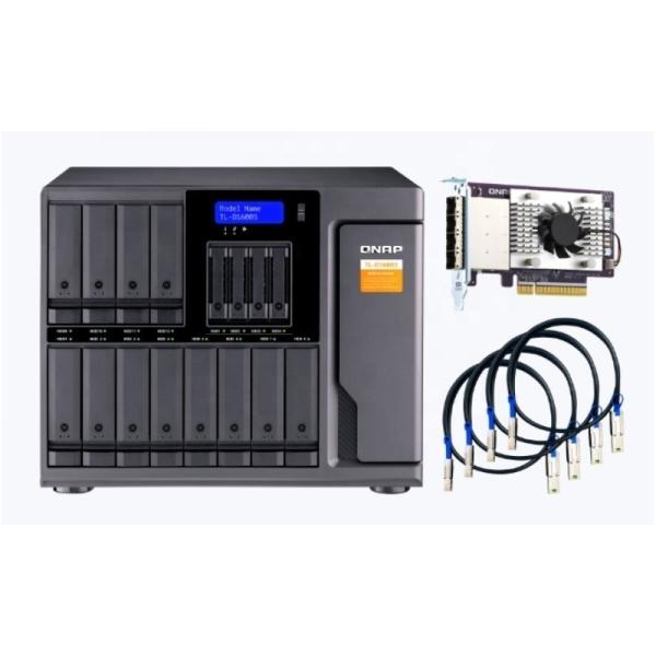 Multi-channel SATA 6Gb/s TL-D1600S 12*HDD 4*SSD Hybrid Storage Expansion Device