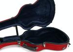 Matte Red Fiberglass Classical Guitar Rack Case Break Resistance