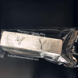 China Casting Industry Magnesium Master Alloy , Magnesium Yttrium Alloy Ingot MgY30 factory