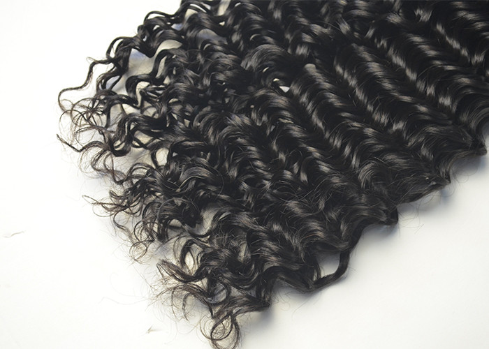 Deep Wave Natural Black Virgin Peruvian Hair Extensions 10" - 30"