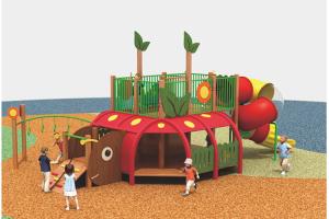 China SS304 Fasteners TUV Wooden Playground Equipment Environmental Protection factory