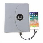 A5 PU Leather Wireless Charging Notebook Custom LED Logo For Business