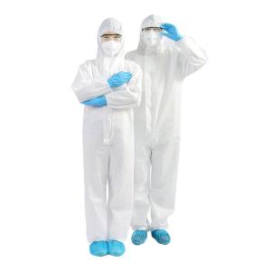 China Liquid Repellent Level 3 Non Woven Disposable Coverall With Hood factory