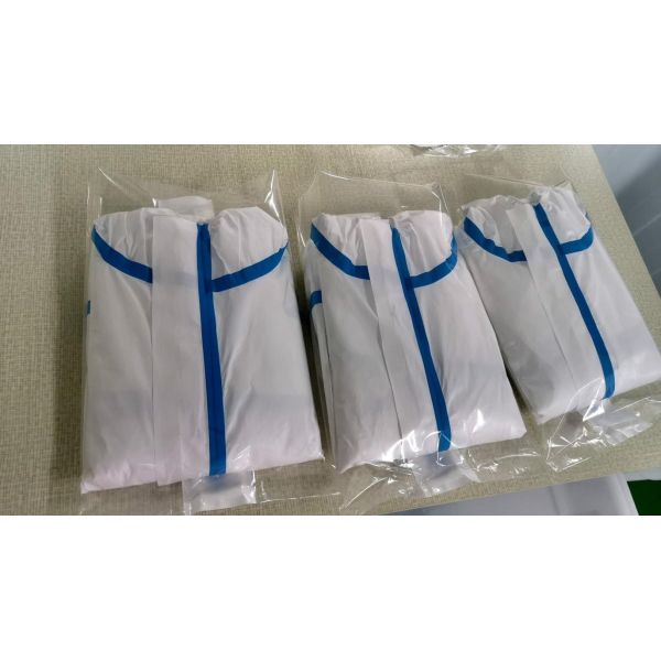 Medical Disposable Coveralls Heavy-Duty Protective Suits Chemical Protection Work wear for Cleaning, Health-Care