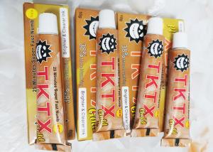 China Stop Pain TKTX Tattoo Numbing Cream Gold 10g Lidocaine Microblading factory